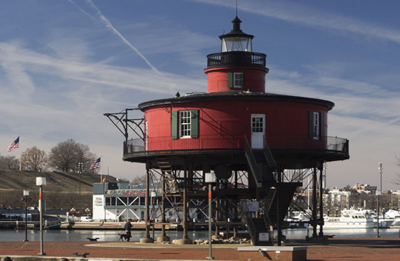 Seven Foot Knoll Lighthouse in Baltimore
